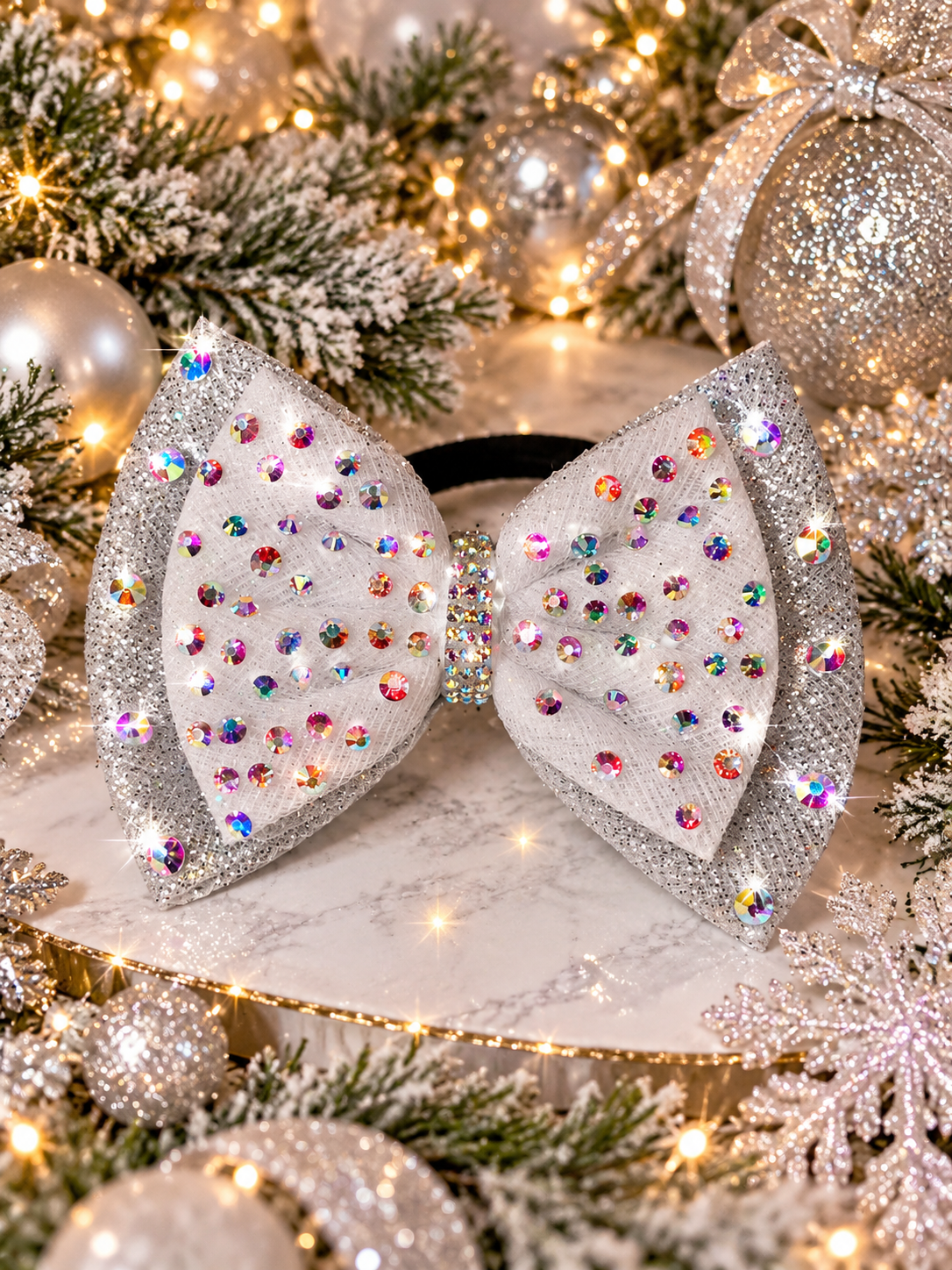 Sparkly rhinestone bow
