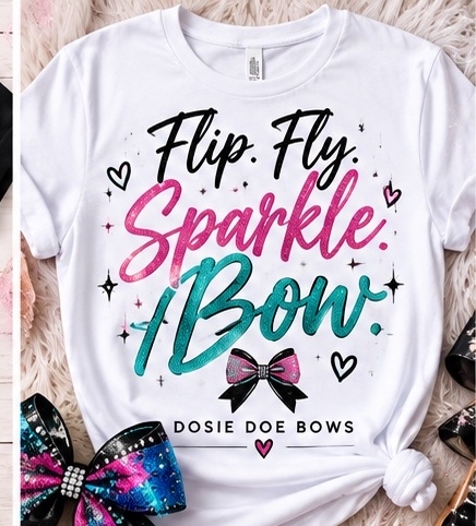 Flip Fly Sparkle Bow white T-shirt