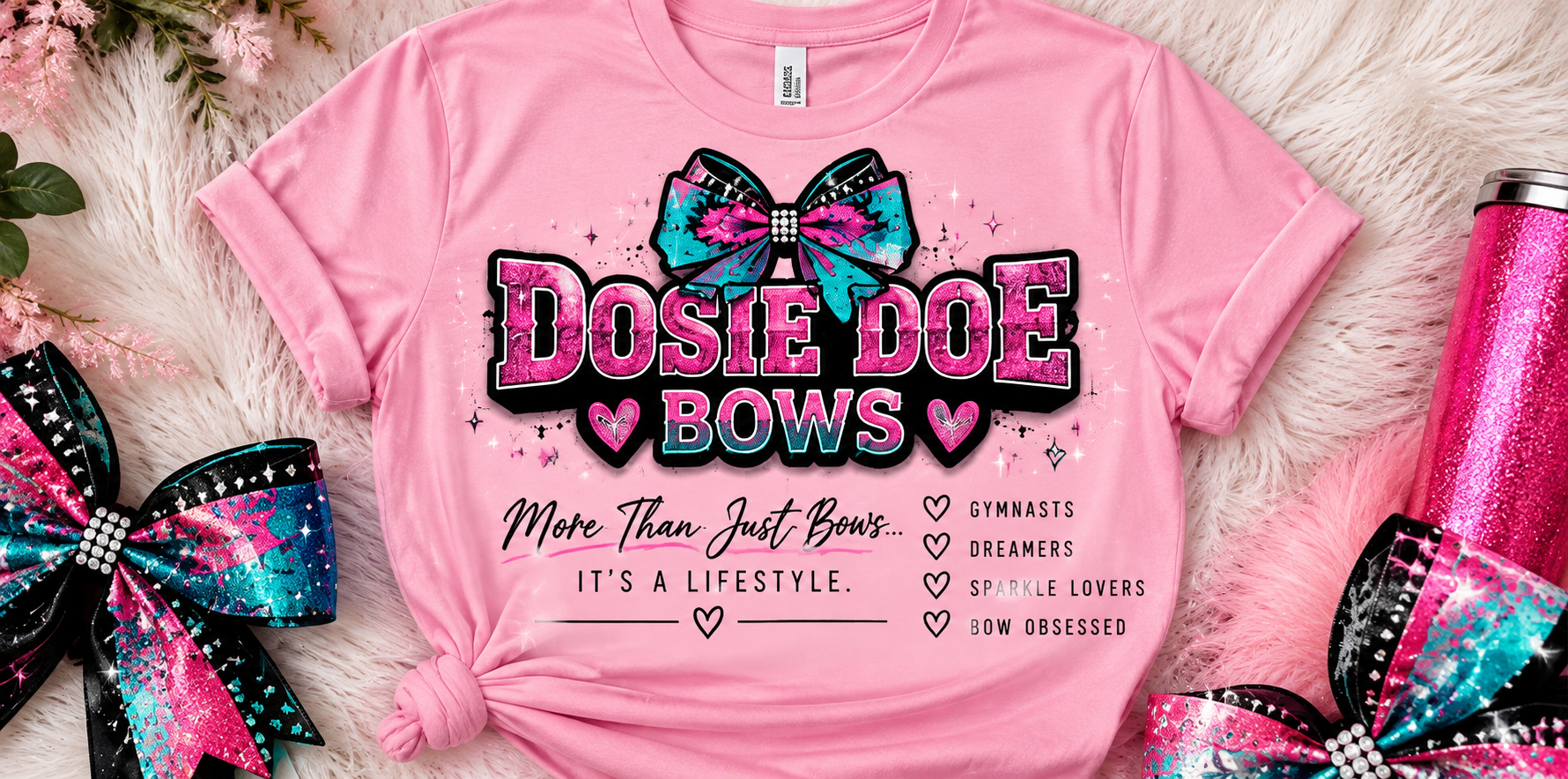 Pink Dosie Doe Bows T-shirt