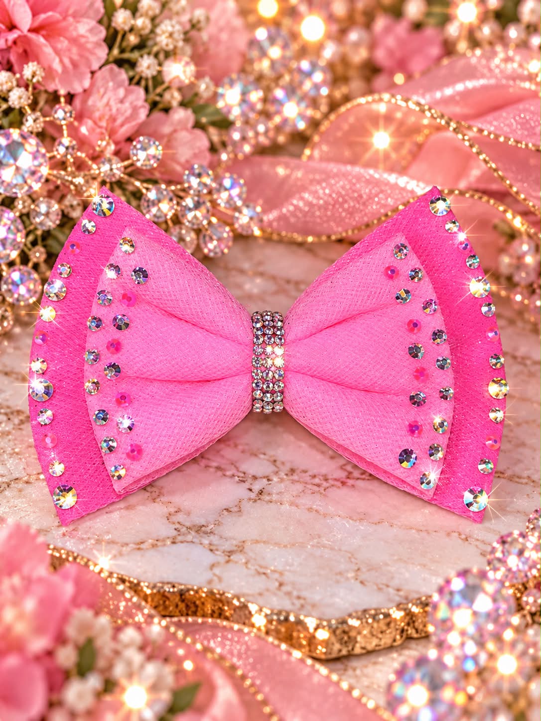 Pink custom bow