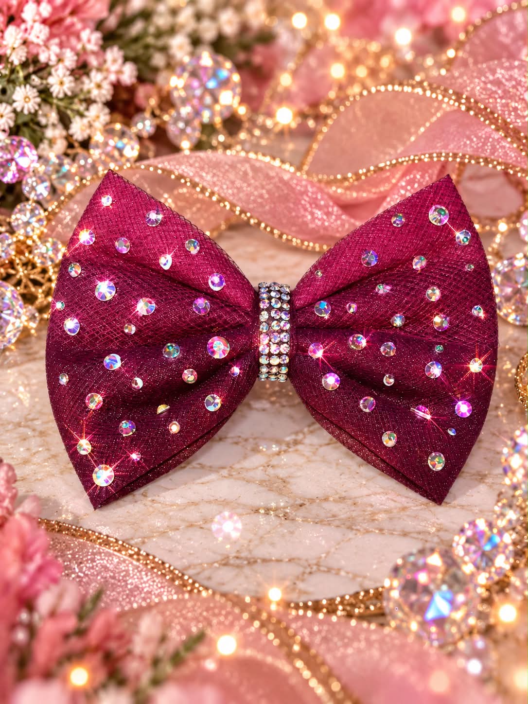 Burgundy custom bow